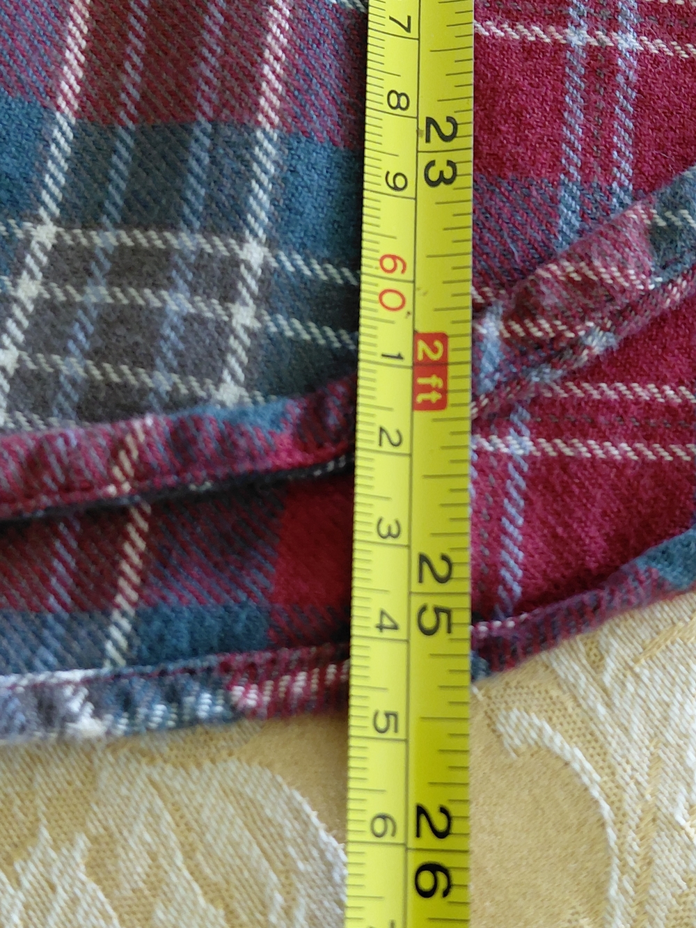 Kyla Seo Embroidered Plaid Flannel Shirt Small Boho Floral Cotton Button Front - Picture 9 of 9